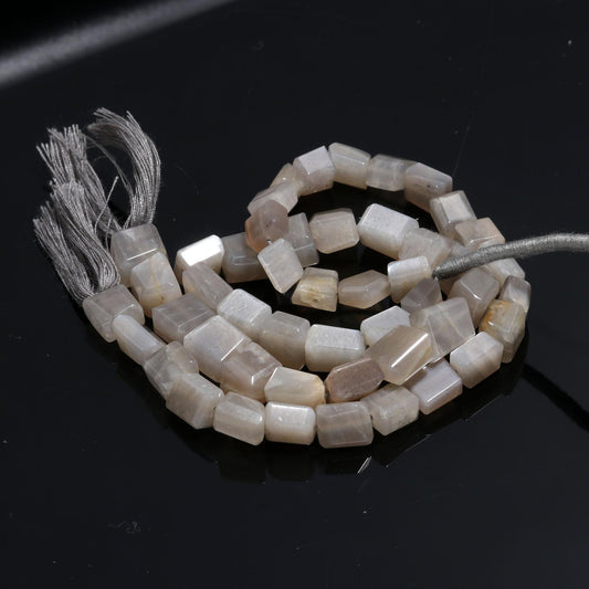 Grey Moonstone Faceted Tumble Beads Natural Grey Moonstone Gemstone Nuggets Tumble Beads for Handmade Designer Jewelry Necklace Making Craft