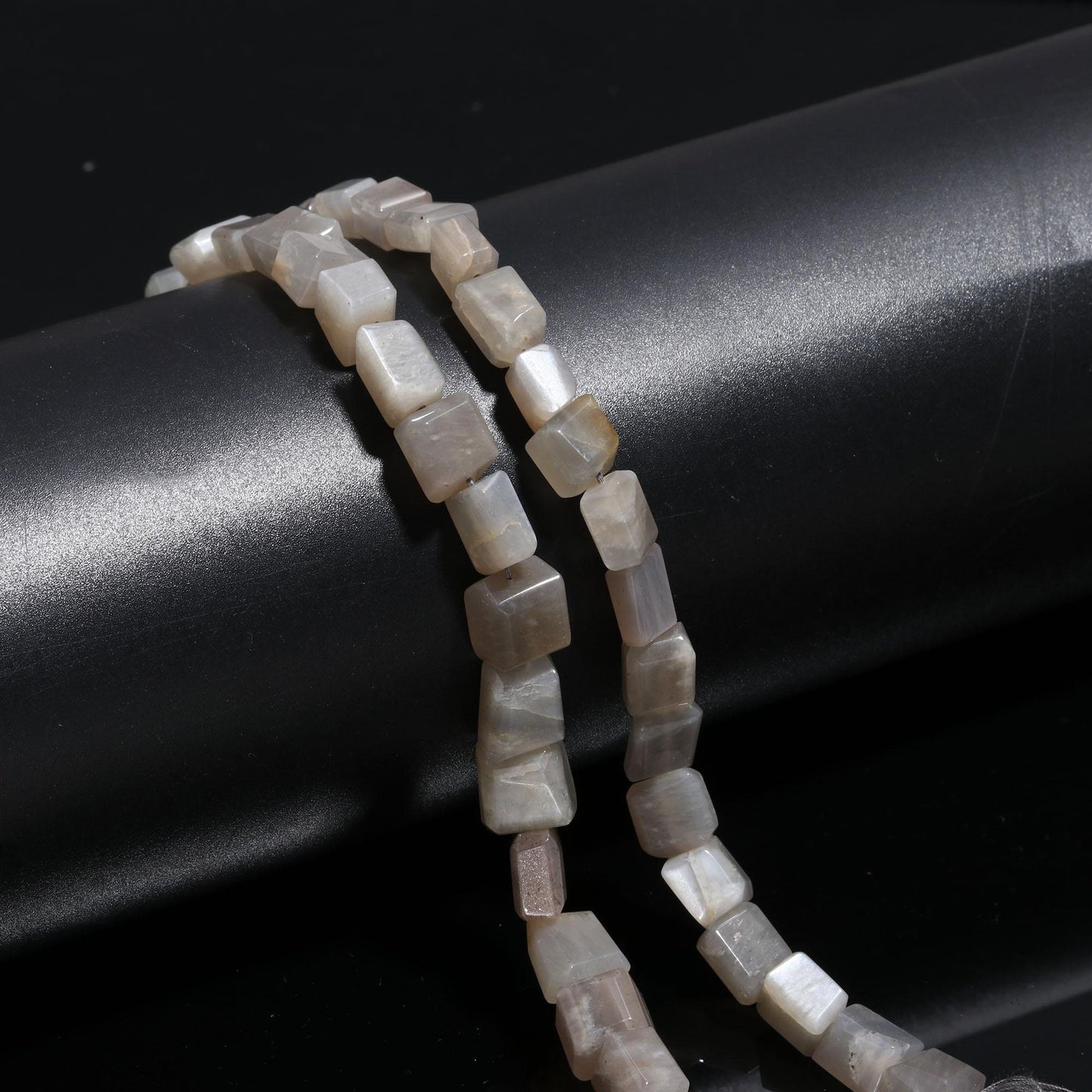 Grey Moonstone Faceted Tumble Beads Natural Grey Moonstone Gemstone Nuggets Tumble Beads for Handmade Designer Jewelry Necklace Making Craft