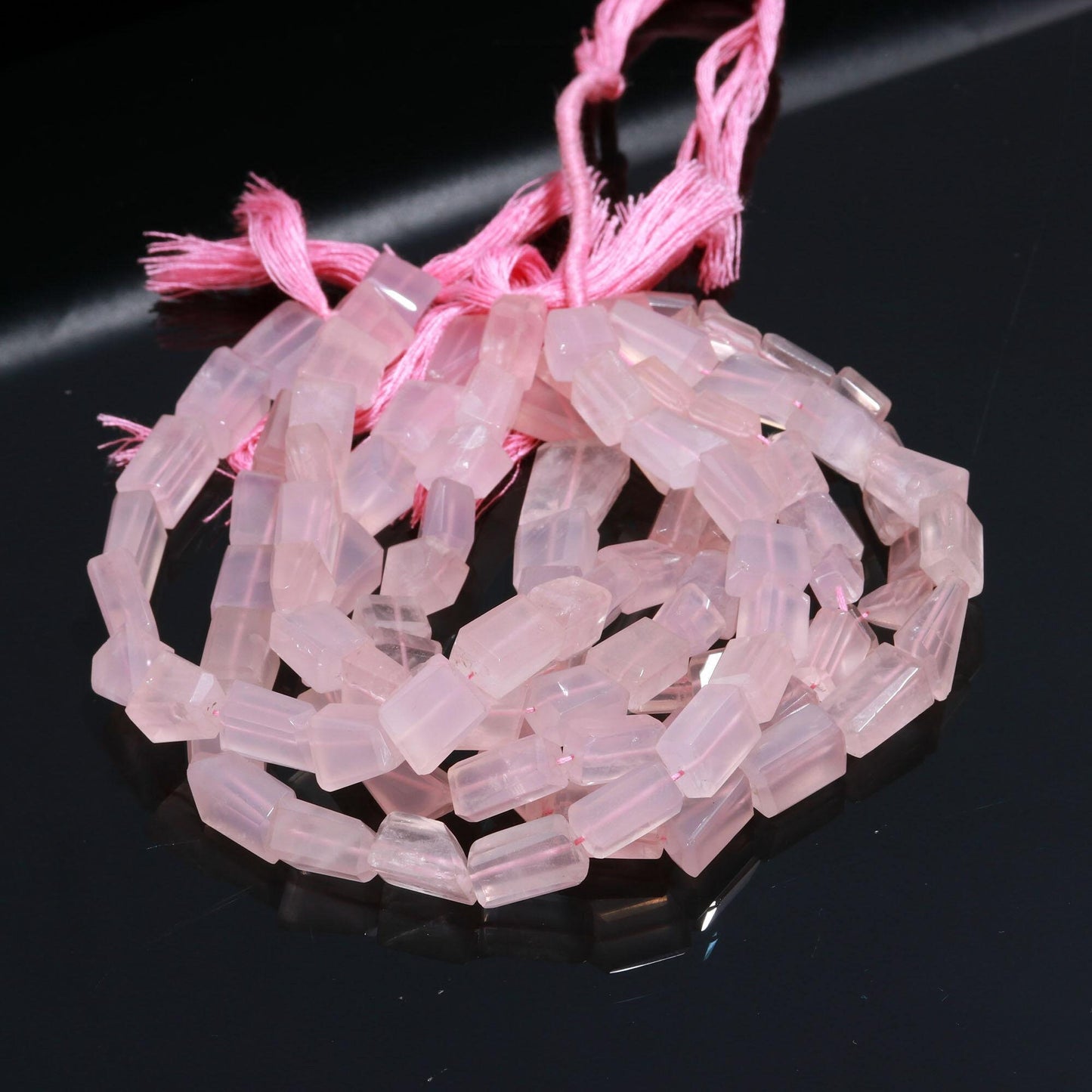 Rose Quartz Tumble Natural Rose Quartz Tumble Nuggets Fancy Shape Bead for Handmade Designer Jewelry Necklace Bracelet Earrings Making Craft