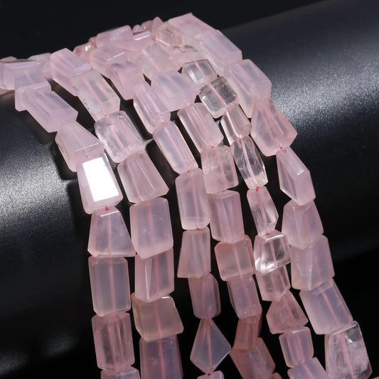 Rose Quartz Tumble Natural Rose Quartz Tumble Nuggets Fancy Shape Bead for Handmade Designer Jewelry Necklace Bracelet Earrings Making Craft