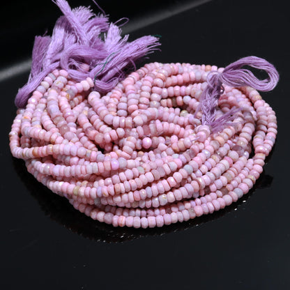Lavender Opal Faceted Rondelle Beads Lavender Opal Rondelle Gemstone Beads Opal Rondelle Beads for Jewelry Making Craft Resale & Reselling