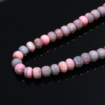 Lavender Opal Smooth Rondelle Beads Pink Purple Blue Opal Rondelle Beads 9 MM Opal Smooth Beads for Jewelry Necklace Bracelet Making Craft