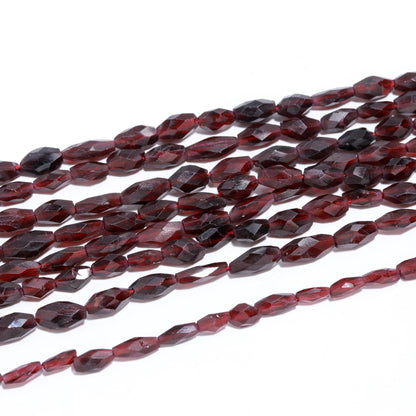 Garnet Oval Shape Beads Natural Garnet Faceted Oval Shape Gemstone Bead for Handmade Designer Jewelry Necklace Earrings Pendant Making Craft
