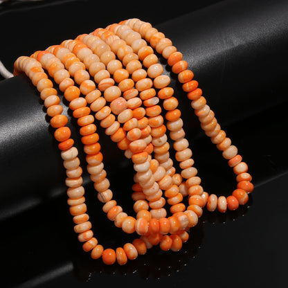 Orange Opal Smooth Rondelle Beads Fanta Opal Beads 8-9 MM Shaded Orange Opal Rondelle Beads for Designer Jewelry Necklace Bracelet Making