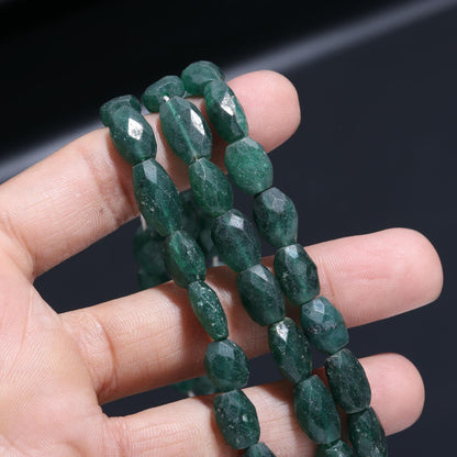 Green Aventurine Oval Shape Beads Natural Green Aventurine Faceted Gemstone Beads for Designer Jewelry Necklace Earrings Bracelet Making