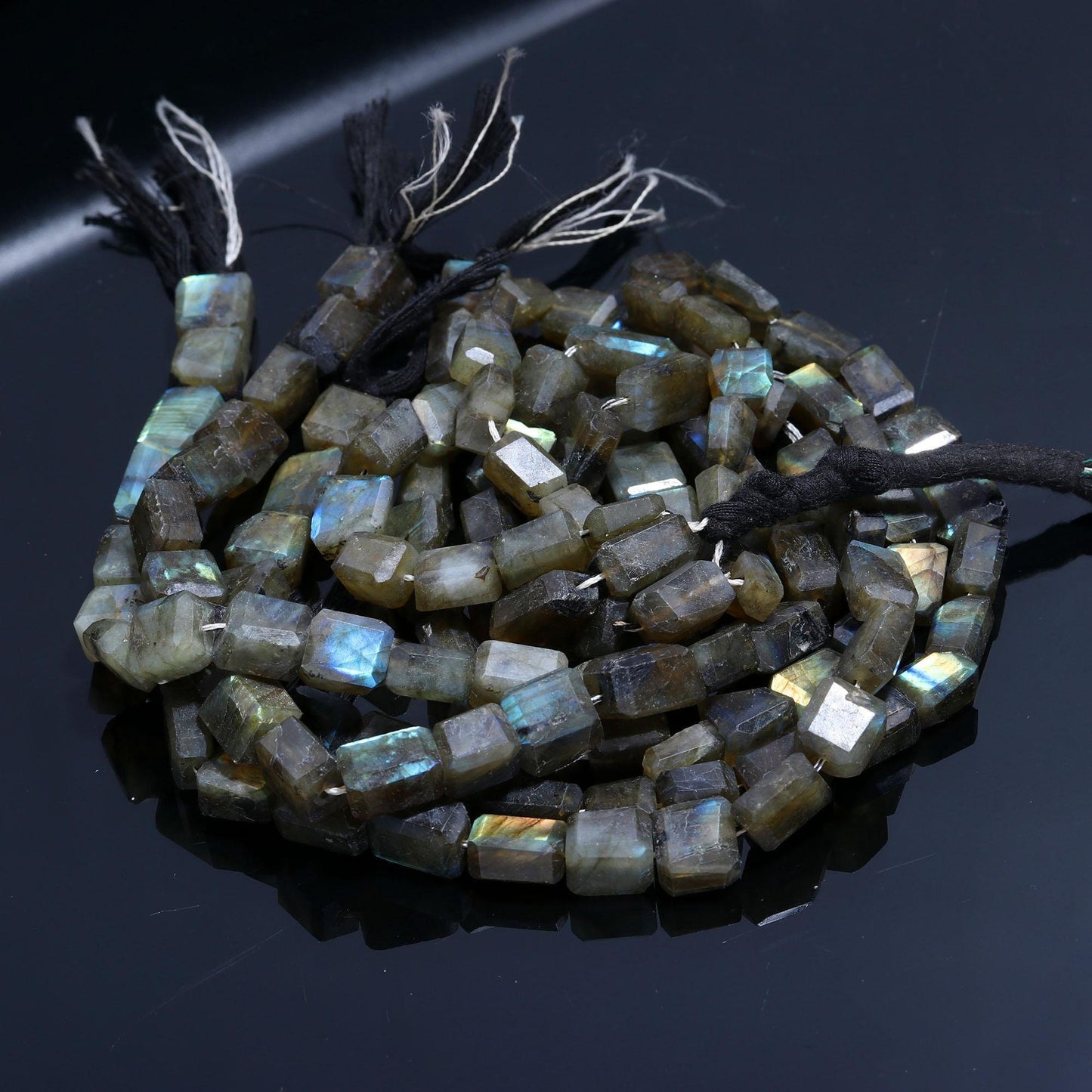 Labradorite Tumble Excellent Quality Natural Labradorite Nuggets Black Monstone Beads Natural Tumble Labradorite for Jewelry Making Craft