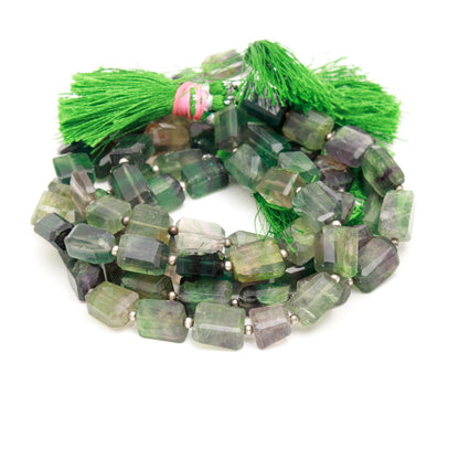 Natural Multi Fluorite Tumble 8X14 MM 9" Strand Multi Fluorite Nuggets Beads Natural Multi Fluorite Tumble for Designer Jewelry Making Craft