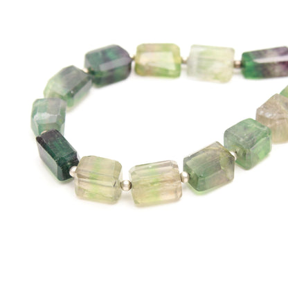 Natural Multi Fluorite Tumble 8X14 MM 9" Strand Multi Fluorite Nuggets Beads Natural Multi Fluorite Tumble for Designer Jewelry Making Craft