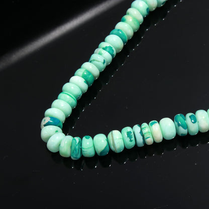 Larimar Opal Smooth Rondelle Beads Larimer Opal 9-10 MM Rondelle Gemstone Beads for Handmade Designer Jewelry Necklace Bracelet Making Craft