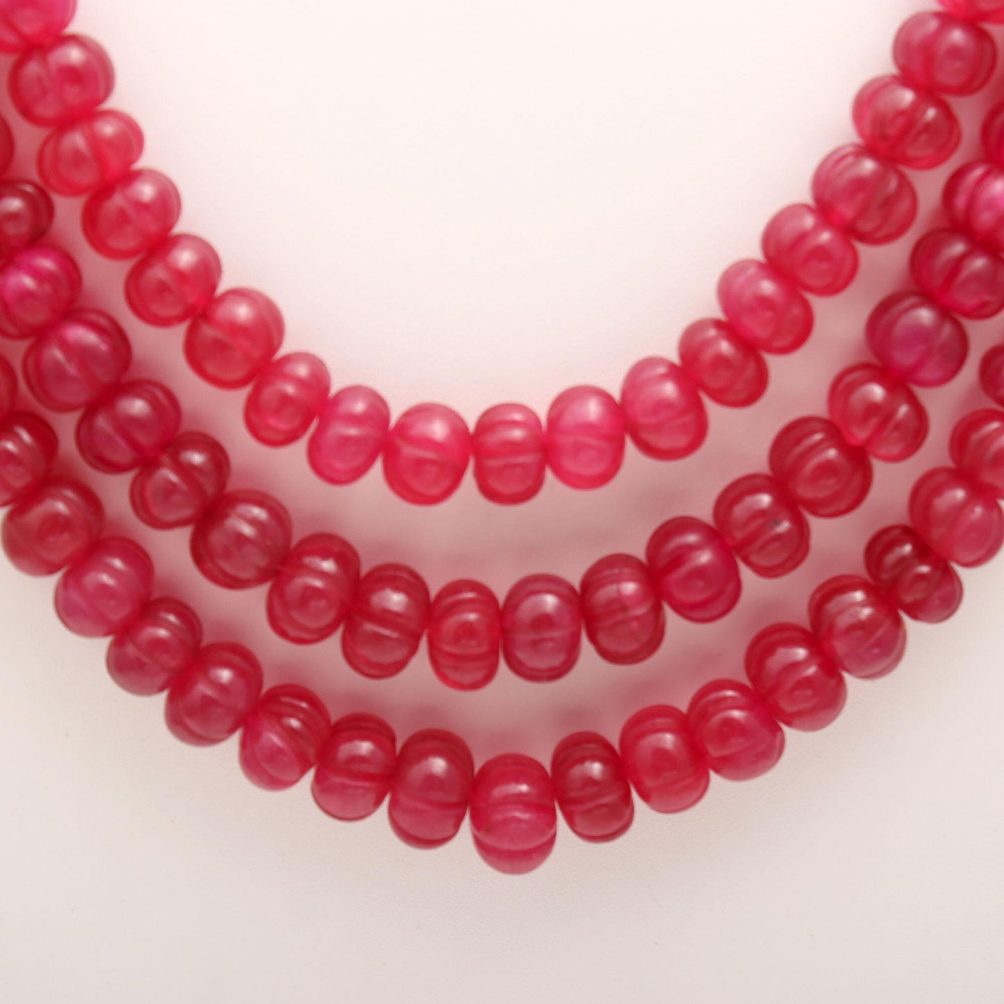 Ruby Quartz Pumpkin Beads 8X10 MM - 9x11 MM Ruby Quartz Beads 16" Strand Ruby Red Quartz Beads for Handmade Designer Jewelry Making Craft