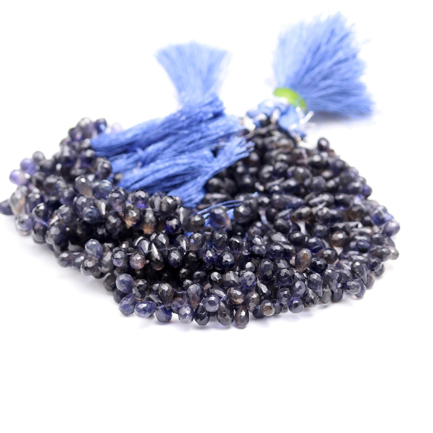 Iolite Faceted Tear Drop Beads Natural Iolite Faceted Tear Drop Iolite Briolettes for Jewelry Necklace Pendant Making Craft