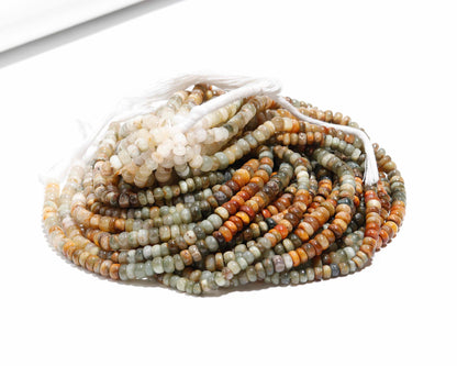 Cat's Eye Smooth Rondelle Beads 6-7 MM, 7-8MM, 8-9 MM Natural Cat's Eye Plain Beads for Handmade Designer Jewelry Necklace Bracelet Making