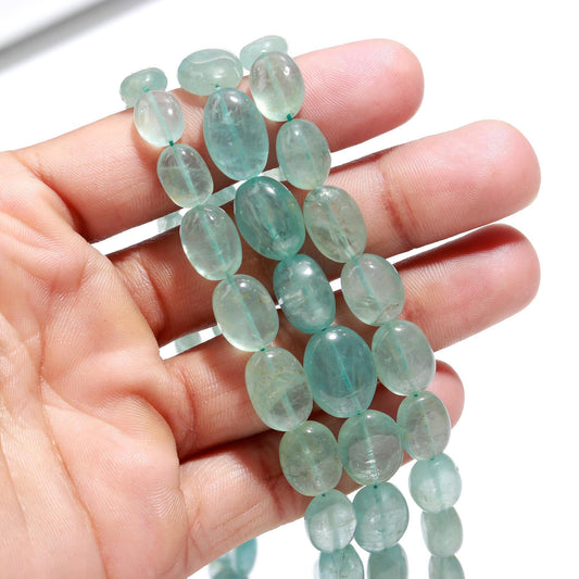 Aquamarine Smooth Oval Beads Natural Aquamarine Smooth Beads for Handmade Designer Jewelry Necklace Pendant Earrings Making Craft