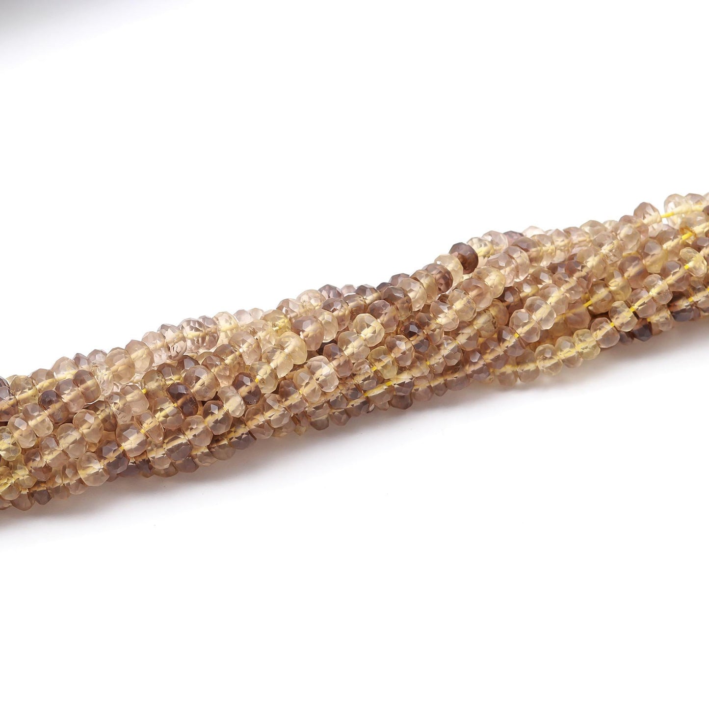 Bio Lemon Quartz Faceted Rondelle Beads Natural Bio Lemon Quartz Rondelle Beads Faceted Bio Lemon Quartz Beads for Jewelry Making Craft