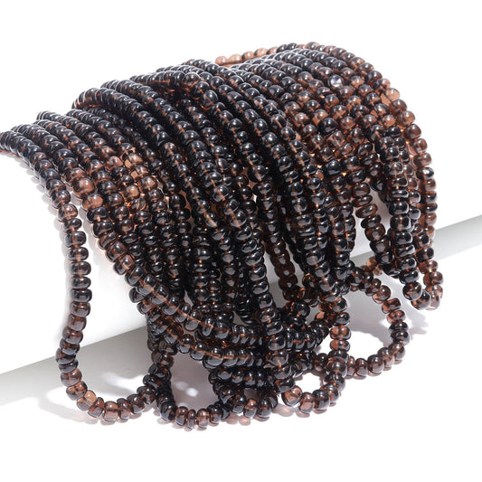 Smokey Quartz Smooth Rondelle Beads Natural Smokey Quartz Rondelle Beads 6-7 MM Smooth Smokey Quartz Beads for Designer Jewelry Making Craft