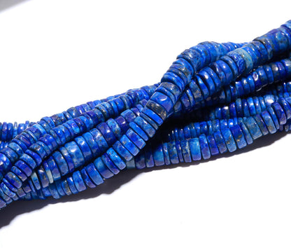 Lapis Lazuli Heishi Washer Beads Super Quality Natural Lapis Lazuli Heishi Washer Beads 16 Inch Heishi Washer Lapis Lazuli Beads for Jewelry