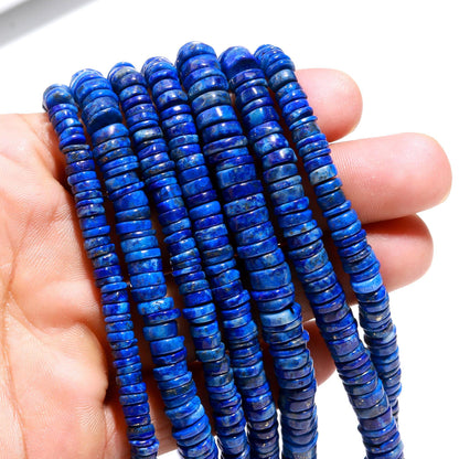 Lapis Lazuli Heishi Washer Beads Super Quality Natural Lapis Lazuli Heishi Washer Beads 16 Inch Heishi Washer Lapis Lazuli Beads for Jewelry