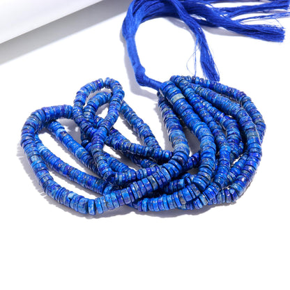 Lapis Lazuli Heishi Washer Beads Super Quality Natural Lapis Lazuli Heishi Washer Beads 16 Inch Heishi Washer Lapis Lazuli Beads for Jewelry