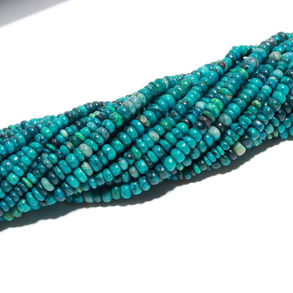 Chrysocolla Smooth Rondelle Beads Natural Chrysocolla Rondelle Beads Smooth Chrysocolla Beads for Designer Jewelry Making Craft & Reselling