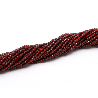 5 Strand Natural Mozambique Garnet Faceted Rondelle Beads, Natural Garnet Rondelle Faceted Beads for Designer Jewelry Making Craft
