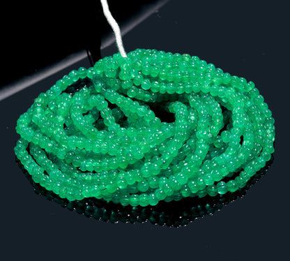 AAA Natural Green Onyx Pumpkin Beads 6-7 MM Rondelle Hand Carved Watermelon Beads 20" Green Onyx Beads for Handmade Designer Jewelry Making