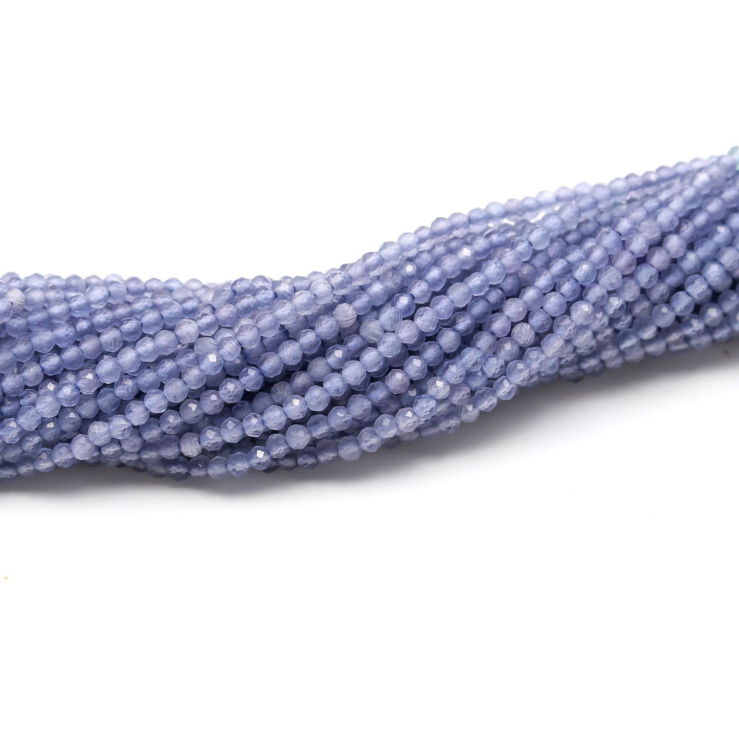 5 Strands Tanzanite Faceted Rondelle Beads 2-2.5 MM Natural Tanzanite Rondelle Beads 13" Strand Tanzanite for Handmade Designer Jewelry