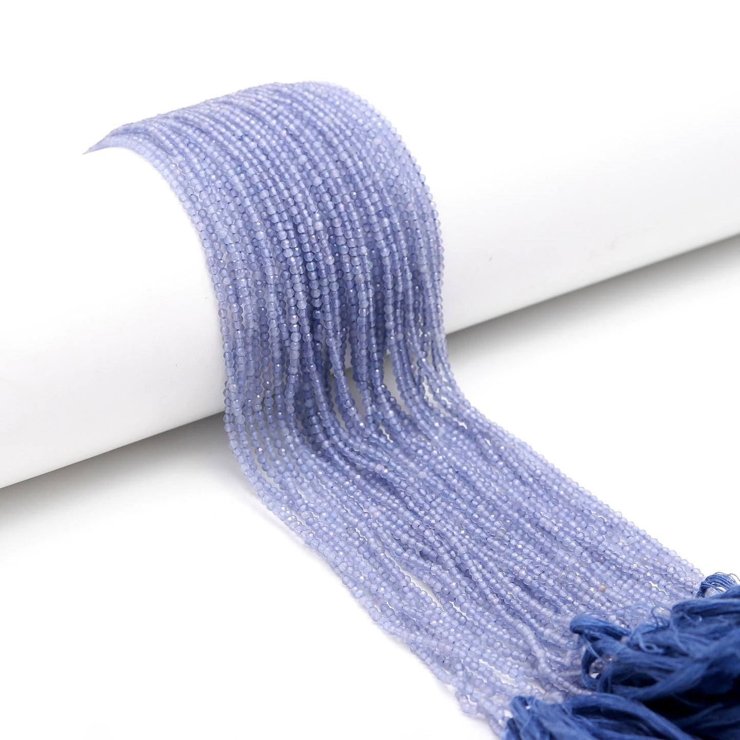 5 Strands Tanzanite Faceted Rondelle Beads 2-2.5 MM Natural Tanzanite Rondelle Beads 13" Strand Tanzanite for Handmade Designer Jewelry