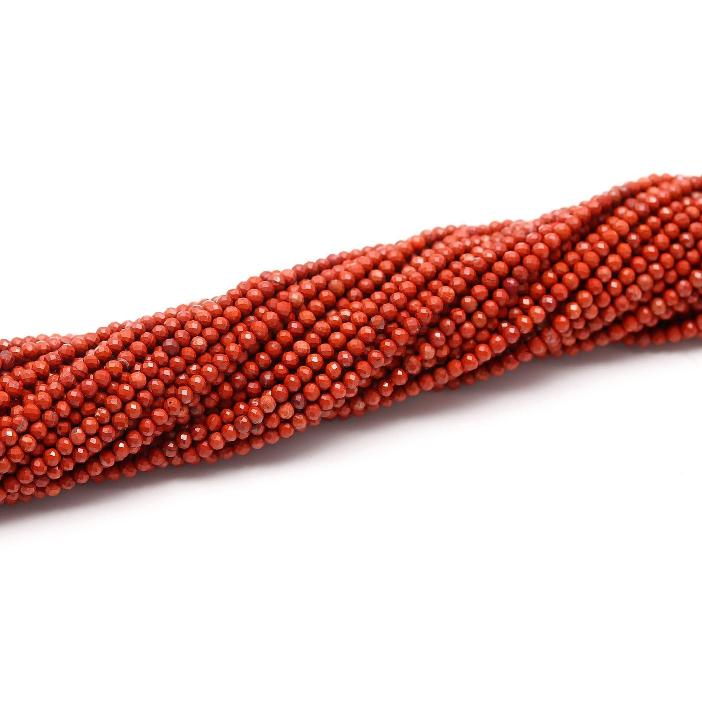 5 Strands Red Jasper Faceted Rondelle Beads 2-2.5 MM Natural Red Jasper Rondelle Beads 13" Strand Red Jasper for Designer Jewelry Craft