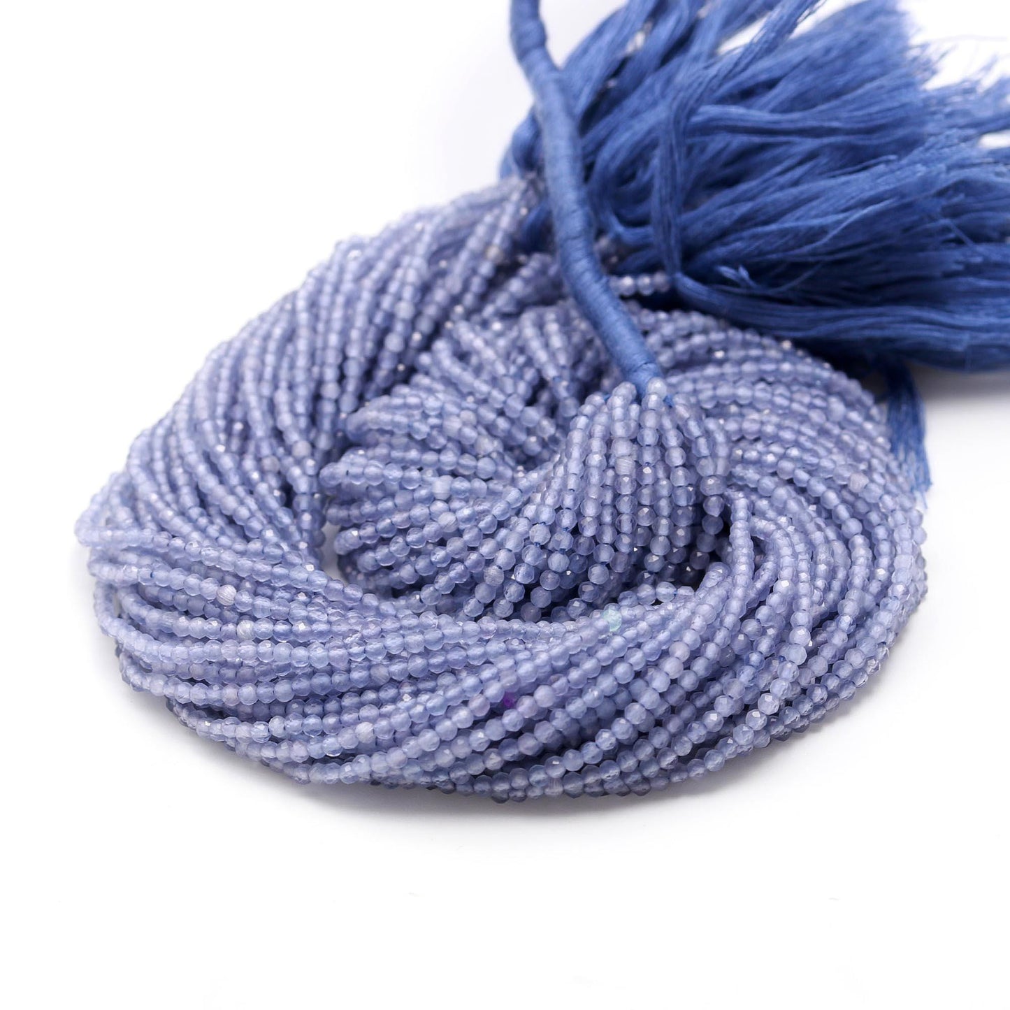 5 Strands Tanzanite Faceted Rondelle Beads 2-2.5 MM Natural Tanzanite Rondelle Beads 13" Strand Tanzanite for Handmade Designer Jewelry
