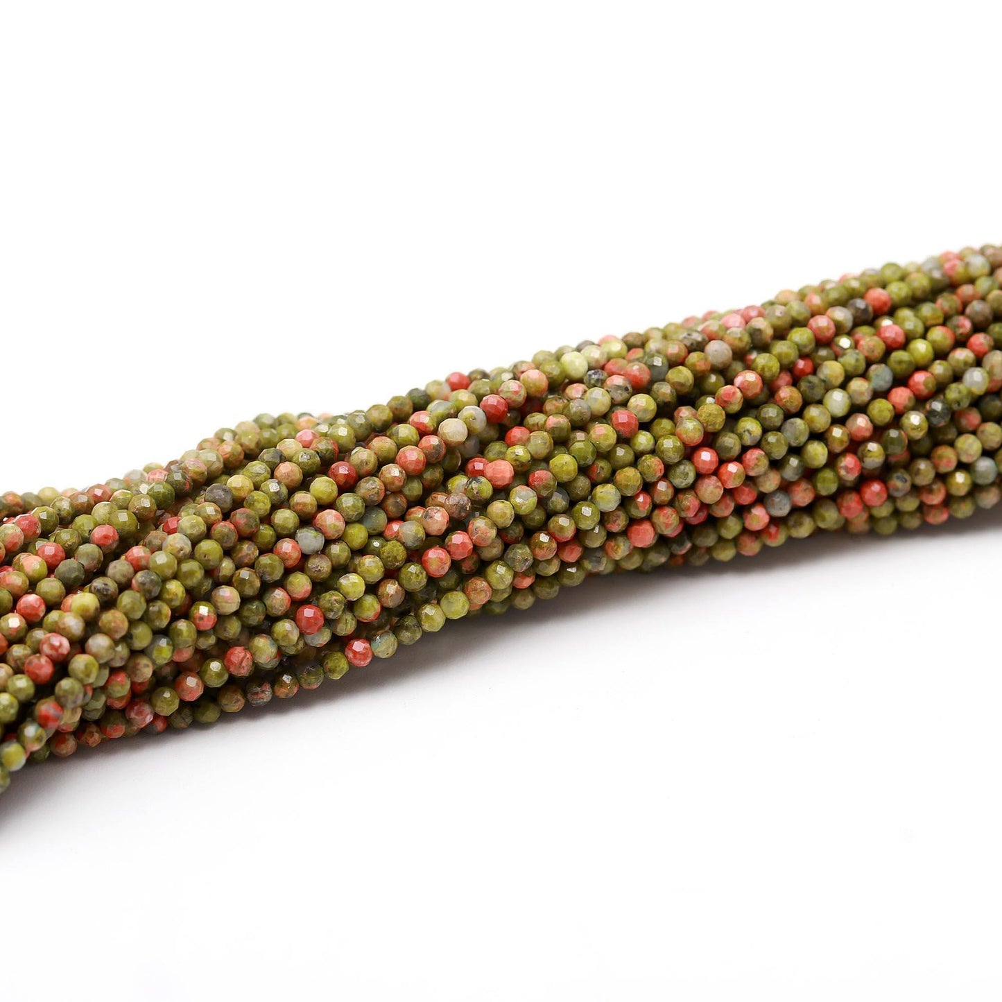 5 Strands Ruby Zosite Faceted Rondelle Bead 2.5 MM Natural Ruby Zosite Rondelle Beads 13" Strand Ruby Zosite for Designer Jewelry Making