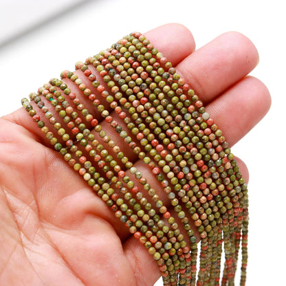 5 Strands Ruby Zosite Faceted Rondelle Bead 2.5 MM Natural Ruby Zosite Rondelle Beads 13" Strand Ruby Zosite for Designer Jewelry Making