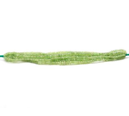 Natural Zambia Emerald Faceted Rondelle Beads 3-5 MM Emerald Rondelle Beads for Handmade Designer Jewelry Making Craft & Bijoux Supplies