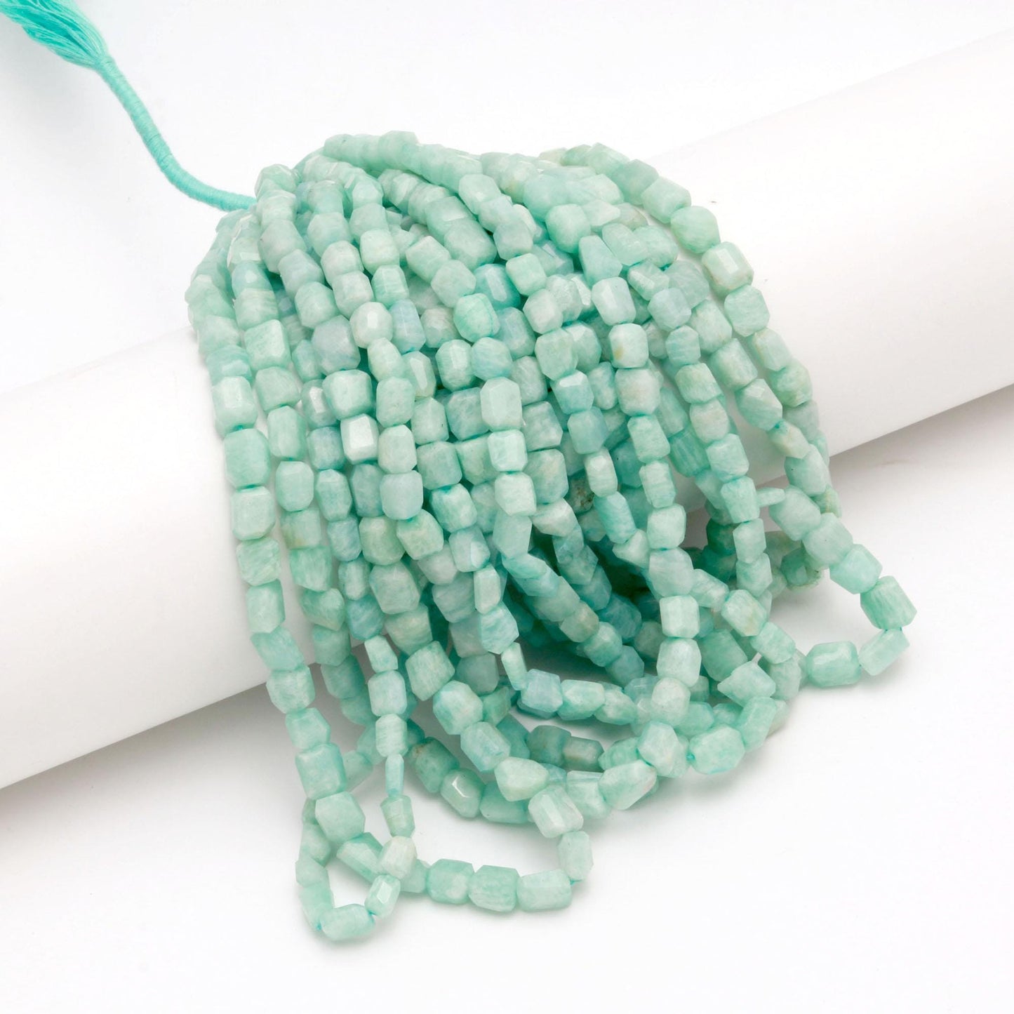 Amazonite Nugget Bead Faceted Nugget Bead Natural Amazonite Tumble 16" Strand Amazonite Gemstone Nugget Tumble Bead for Jewelry Designing