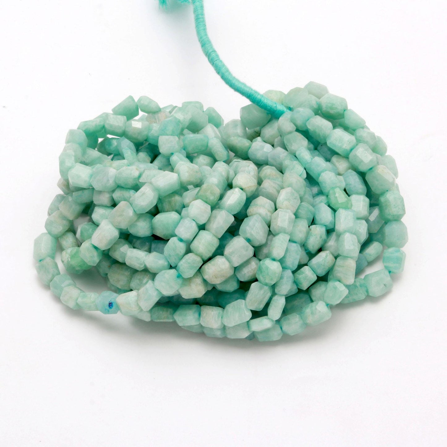 Amazonite Nugget Bead Faceted Nugget Bead Natural Amazonite Tumble 16" Strand Amazonite Gemstone Nugget Tumble Bead for Jewelry Designing