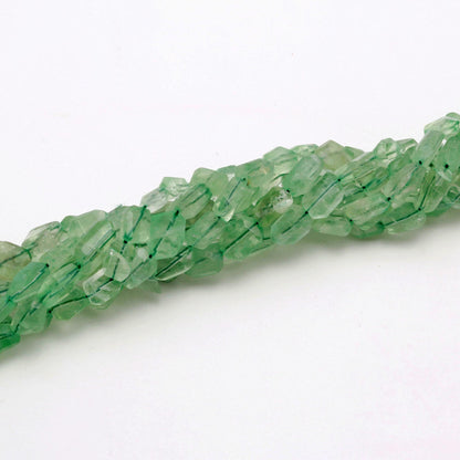 Green Fluorite Nugget Bead Faceted Nugget Beads Natural Fluorite Tumble 13" Strand Green Fluorite Gemstone Nugget/Tumble for Jewelry Design