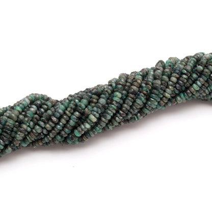 Emerald Faceted Rondelle Beads Natural Emerald Rondelle Beads Faceted Emerald Beads for Designer Jewelry Making Emerald Jewelry Necklace