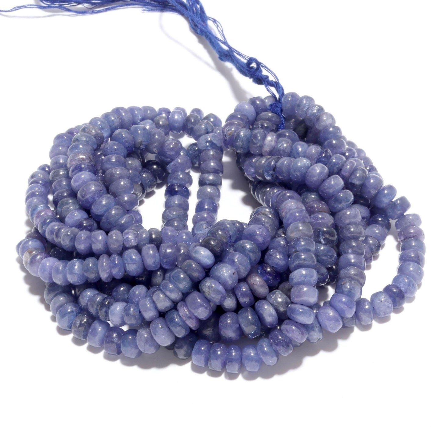 Tanzanite Smooth Rondelle Beads 7 MM Natural Tanzanite Rondelle Beads Blue Tanzanite Smooth Rondelle Beads for Designer Jewelry Making Craft