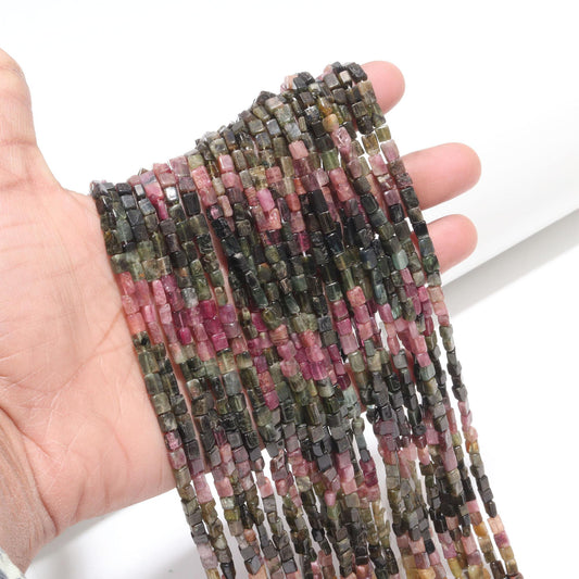 Multi Tourmaline chicklet Beads Natural Multi Tourmaline Beads Smooth Tourmaline Beads for Jewelry Making Craft Multi Color Fancy Tourmaline