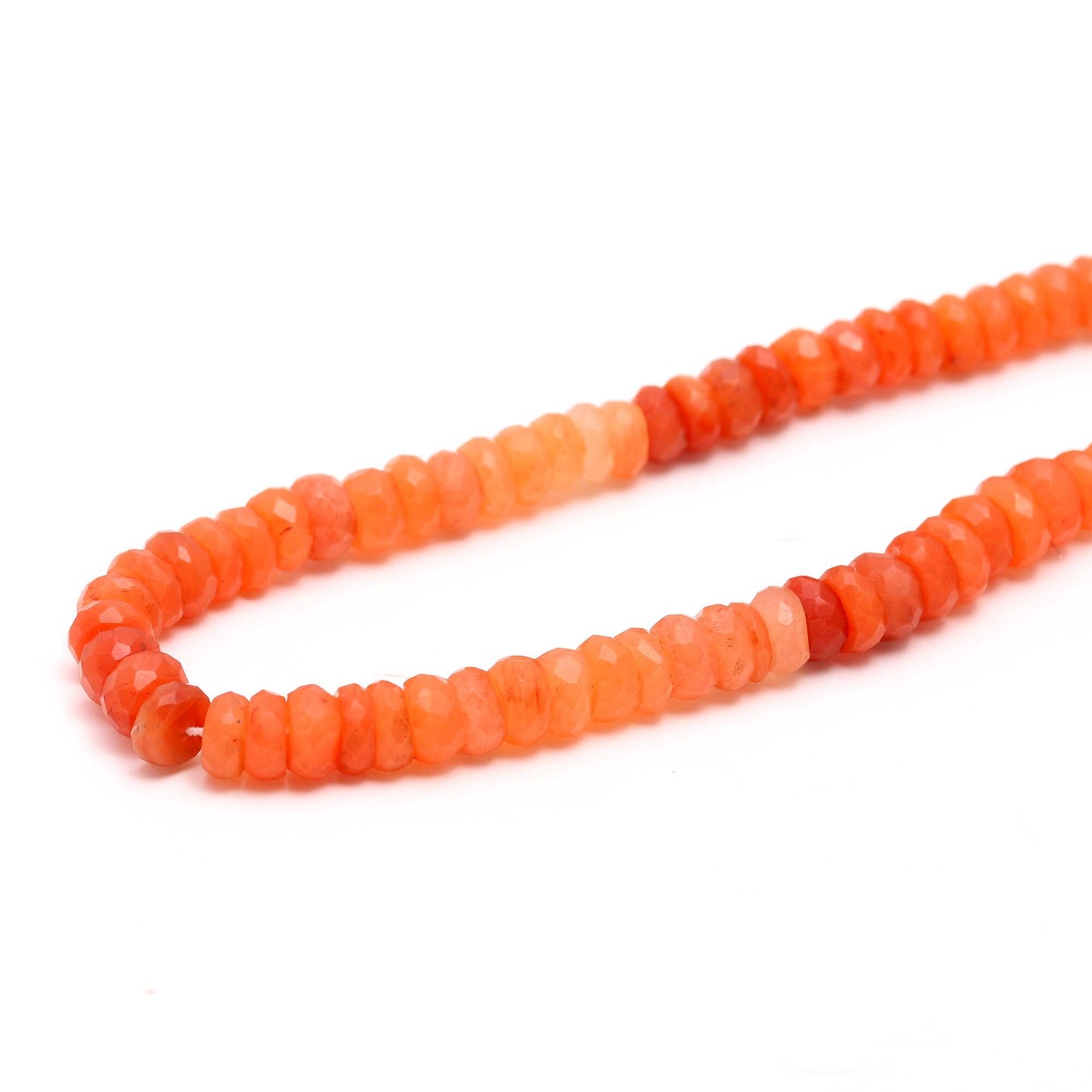 Extremely Rare Fanta Aventurine Faceted Rondelle Bead 6-7 MM 7-8 MM Natural Aventurine Shaded Beads Strand Orange Aventurine Rondelle Beads