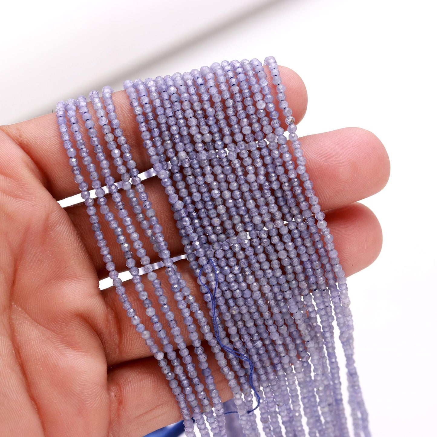 2.25 MM Tanzanite Faceted Rondelle Beads Natural Tanzanite Rondelle Beads Blue Tanzanite Beads for Handmade Designer Jewelry Making Craft