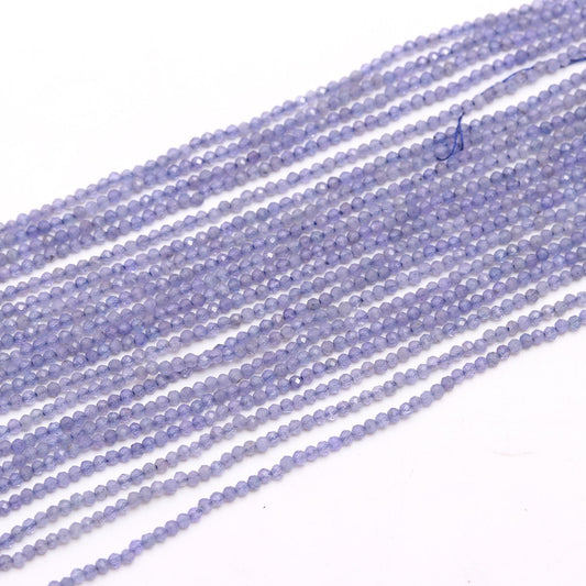 2.25 MM Tanzanite Faceted Rondelle Beads Natural Tanzanite Rondelle Beads Blue Tanzanite Beads for Handmade Designer Jewelry Making Craft