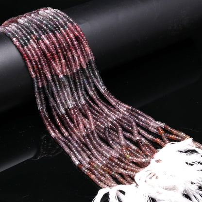 Multi Spinal Faceted Rondelle Beads 4 MM Multi Spinal Rondelle Beads Faceted Natural Multi Spinal Beads for Designer Jewelry Making Craft