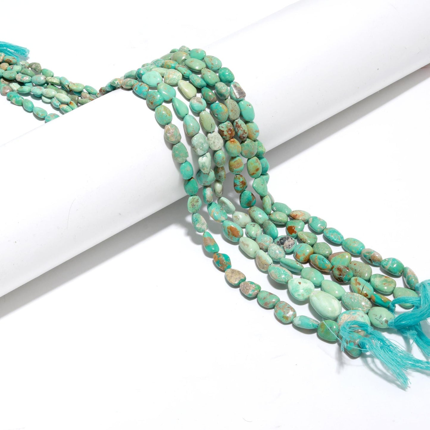 Turquoise Smooth Oval Tumble Nuggets Beads 5x8 MM - 10x14 MM Natural Turquoise Gemstone Beads Turquoise for Handmade Jewelry Making Craft