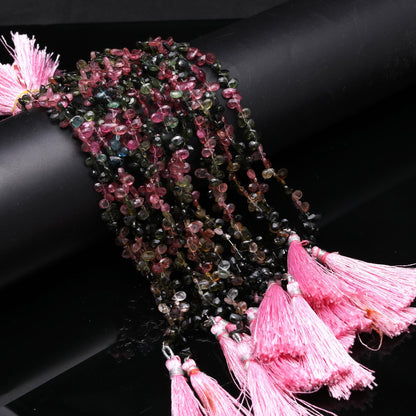 Multi Tourmaline Faceted Pear Beads Super Quality Multi Tourmaline Pear Briolette's 4x6-5x7 MM Tourmaline Extremely Beautiful for Jewelry